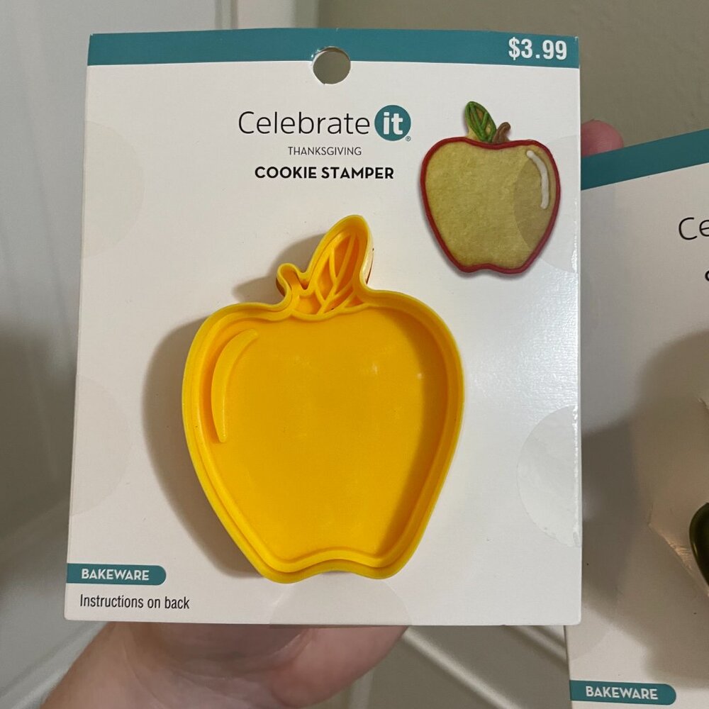 Celebrate It - Cookie Stampers - Apple and Leaf MUST BE BUNDLED, MARKED DOWN - Picture 3 of 5
